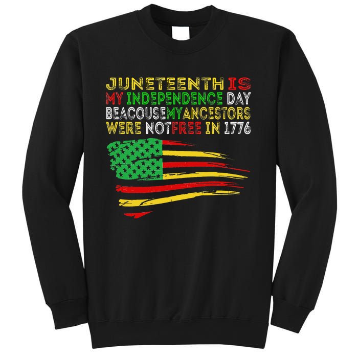 Happy Juneteenth Is My Independence Day Free ish Black Sweatshirt