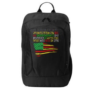 Happy Juneteenth Is My Independence Day Free ish Black City Backpack