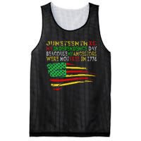 Happy Juneteenth Is My Independence Day Free ish Black Mesh Reversible Basketball Jersey Tank