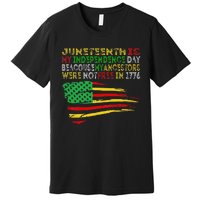 Happy Juneteenth Is My Independence Day Free ish Black Premium T-Shirt