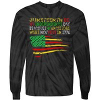 Happy Juneteenth Is My Independence Day Free ish Black Tie-Dye Long Sleeve Shirt