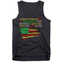 Happy Juneteenth Is My Independence Day Free ish Black Tank Top