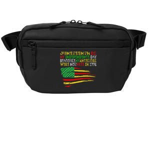 Happy Juneteenth Is My Independence Day Free ish Black Crossbody Pack