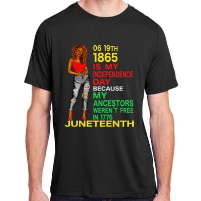 Happy Juneteenth Is My Independence Day Free Black  Adult ChromaSoft Performance T-Shirt