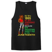 Happy Juneteenth Is My Independence Day Free Black  PosiCharge Competitor Tank