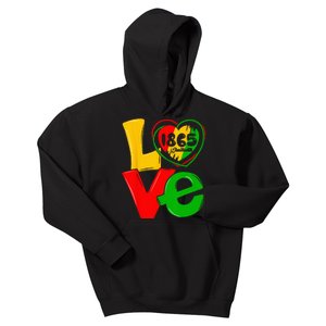 Happy Juneteenth Is My Independence Day Free Black Kids Hoodie