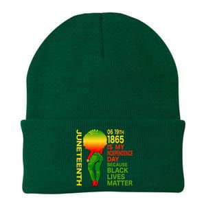 Happy Juneteenth Is My Independence Day Free Black Wo Knit Cap Winter Beanie