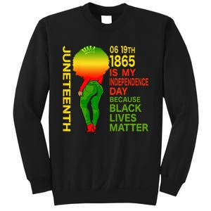 Happy Juneteenth Is My Independence Day Free Black Wo Sweatshirt