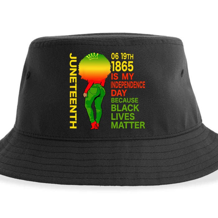 Happy Juneteenth Is My Independence Day Free Black Wo Sustainable Bucket Hat