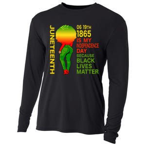 Happy Juneteenth Is My Independence Day Free Black Wo Cooling Performance Long Sleeve Crew