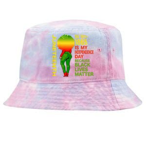 Happy Juneteenth Is My Independence Day Free Black Wo Tie-Dyed Bucket Hat