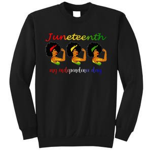 Happy Juneteenth Is My Independence Day Free Black Wo Sweatshirt