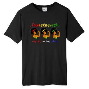 Happy Juneteenth Is My Independence Day Free Black Wo Tall Fusion ChromaSoft Performance T-Shirt