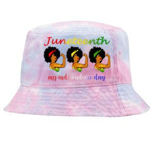 Happy Juneteenth Is My Independence Day Free Black Wo Tie-Dyed Bucket Hat