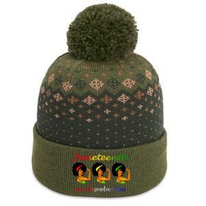 Happy Juneteenth Is My Independence Day Free Black Wo The Baniff Cuffed Pom Beanie