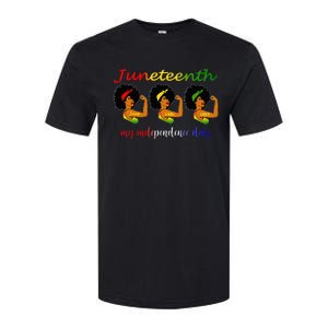 Happy Juneteenth Is My Independence Day Free Black Wo Softstyle CVC T-Shirt