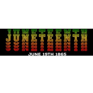 Happy Juneteenth Is My Independence Day Free ish Black Bumper Sticker