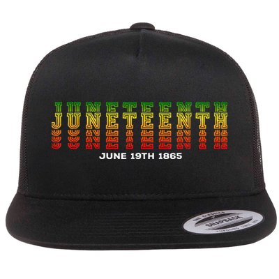 Happy Juneteenth Is My Independence Day Free ish Black Flatbill Hat
