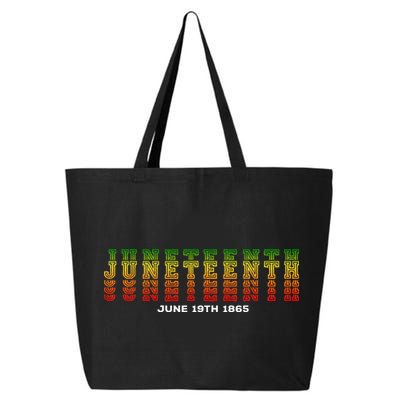 Happy Juneteenth Is My Independence Day Free ish Black 25L Jumbo Tote