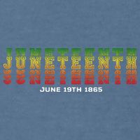 Happy Juneteenth Is My Independence Day Free ish Black Garment-Dyed Sweatshirt