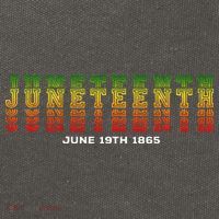 Happy Juneteenth Is My Independence Day Free ish Black Cotton Canvas Backpack