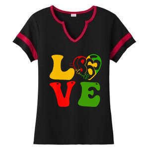 Happy Juneteenth Is My Independence Day Love Black Wo Ladies Halftime Notch Neck Tee