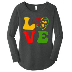 Happy Juneteenth Is My Independence Day Love Black Wo Women's Perfect Tri Tunic Long Sleeve Shirt