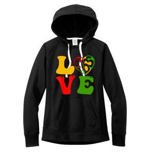 Happy Juneteenth Is My Independence Day Love Black Wo Women's Fleece Hoodie