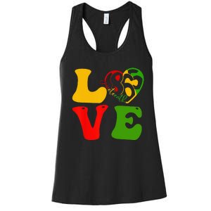 Happy Juneteenth Is My Independence Day Love Black Wo Women's Racerback Tank