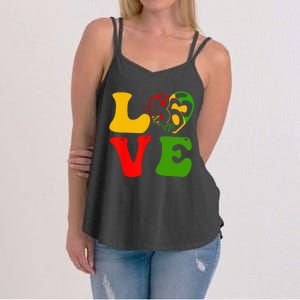 Happy Juneteenth Is My Independence Day Love Black Wo Women's Strappy Tank