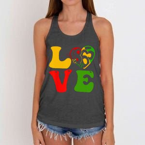 Happy Juneteenth Is My Independence Day Love Black Wo Women's Knotted Racerback Tank