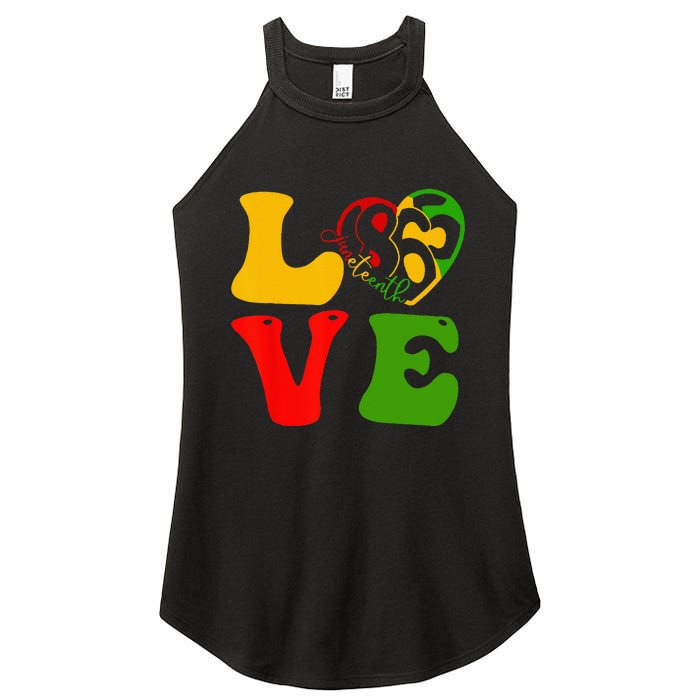 Happy Juneteenth Is My Independence Day Love Black Wo Women's Perfect Tri Rocker Tank