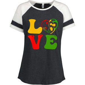 Happy Juneteenth Is My Independence Day Love Black Wo Enza Ladies Jersey Colorblock Tee