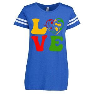 Happy Juneteenth Is My Independence Day Love Black Wo Enza Ladies Jersey Football T-Shirt