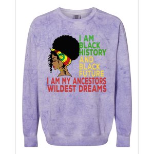 Happy Juneteenth Is My Independence Day Black Wo Colorblast Crewneck Sweatshirt