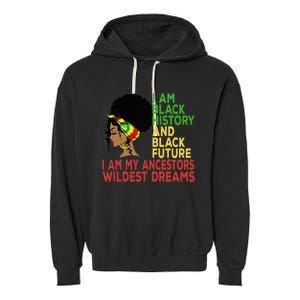 Happy Juneteenth Is My Independence Day Black Wo Garment-Dyed Fleece Hoodie