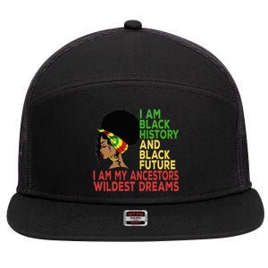 Happy Juneteenth Is My Independence Day Black Wo 7 Panel Mesh Trucker Snapback Hat