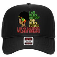 Happy Juneteenth Is My Independence Day Black Wo High Crown Mesh Back Trucker Hat