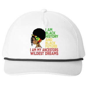 Happy Juneteenth Is My Independence Day Black Wo Snapback Five-Panel Rope Hat