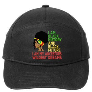 Happy Juneteenth Is My Independence Day Black Wo 7-Panel Snapback Hat