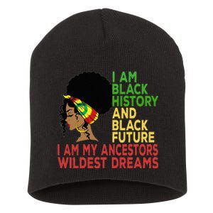 Happy Juneteenth Is My Independence Day Black Wo Short Acrylic Beanie