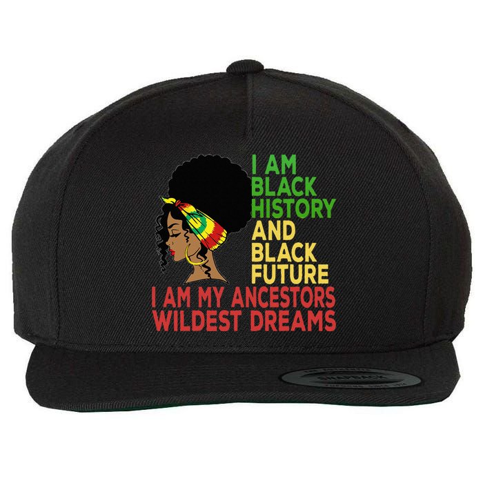 Happy Juneteenth Is My Independence Day Black Wo Wool Snapback Cap