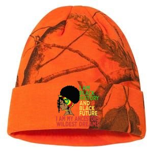 Happy Juneteenth Is My Independence Day Black Wo Kati Licensed 12" Camo Beanie