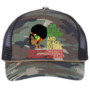 Happy Juneteenth Is My Independence Day Black Wo Retro Rope Trucker Hat Cap