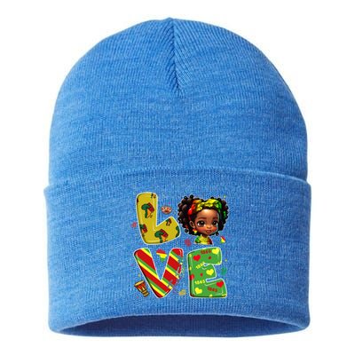 Happy Juneteenth Is My Independence Day Love African Gift Sustainable Knit Beanie