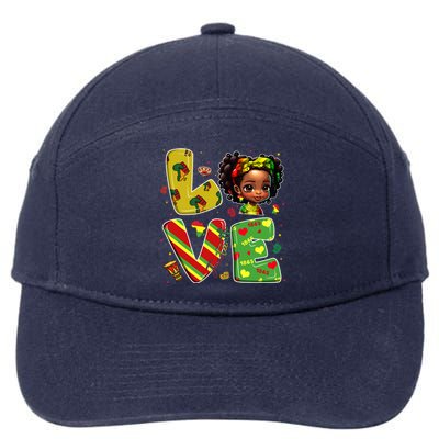 Happy Juneteenth Is My Independence Day Love African Gift 7-Panel Snapback Hat