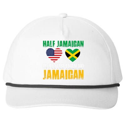 Half Jamaican Is Better Than No Jamaican Snapback Five-Panel Rope Hat