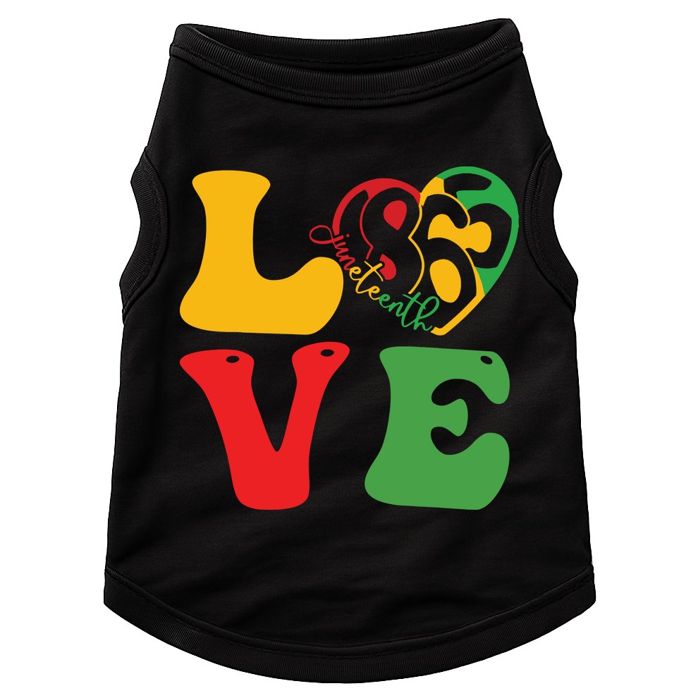 Happy Juneteenth Is My Independence Day Free Black Women Doggie Tank