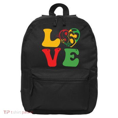 Happy Juneteenth Is My Independence Day Free Black Women 16 in Basic Backpack