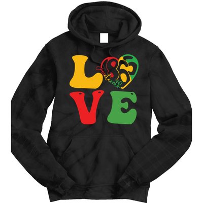 Happy Juneteenth Is My Independence Day Free Black Women Tie Dye Hoodie